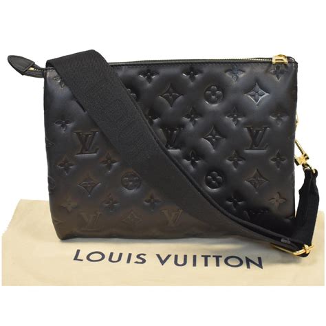 louis vuitton leather embossed shoulder bag|louis vuitton clear monogram bag.